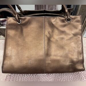 Elegant Brown Leather Tote Bag